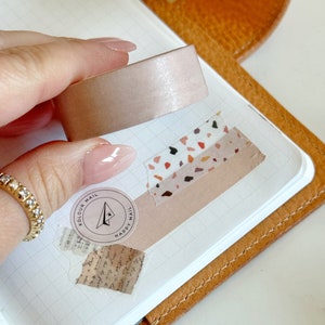 Old Rose Solid Color Washi | Pink Shade Tape | Minimalist | Decorative Washi Tape | 15MM Washi Tape for Journals and Planners