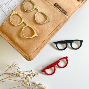 Trombone à lunettes pour journaux et agendas | Accessoire de journalisation | Accessoires de poche décoratifs pour agendas Hobonichi Stalogy et Ring