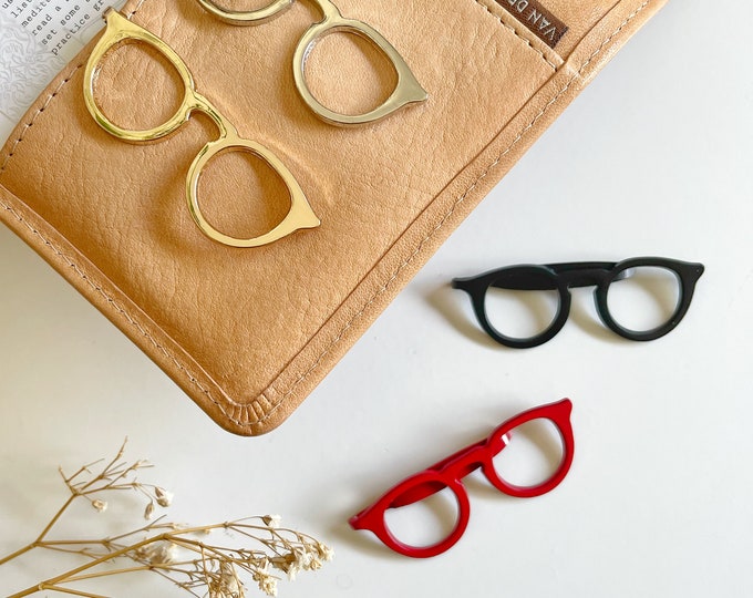 Paper Clips Accessory Glasses Paper Clip for Journals and Planners | Journaling Accessory ...