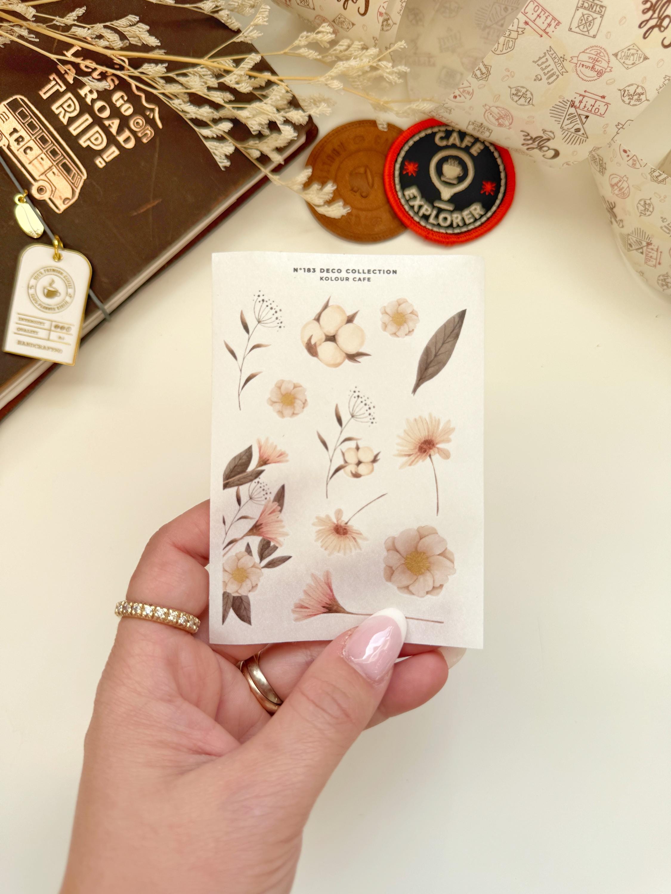 Planner Stickers | Floral Watercolor Stickers | FTA DK183 184 L Simple ...