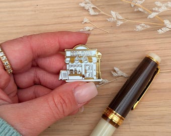 Coffee Shop Cafe Planner Magnet | Magnetic Planner Charm for Pocket Decoration | Kolour Cafe TN | Enamel Planner Pin | Planner Accessories