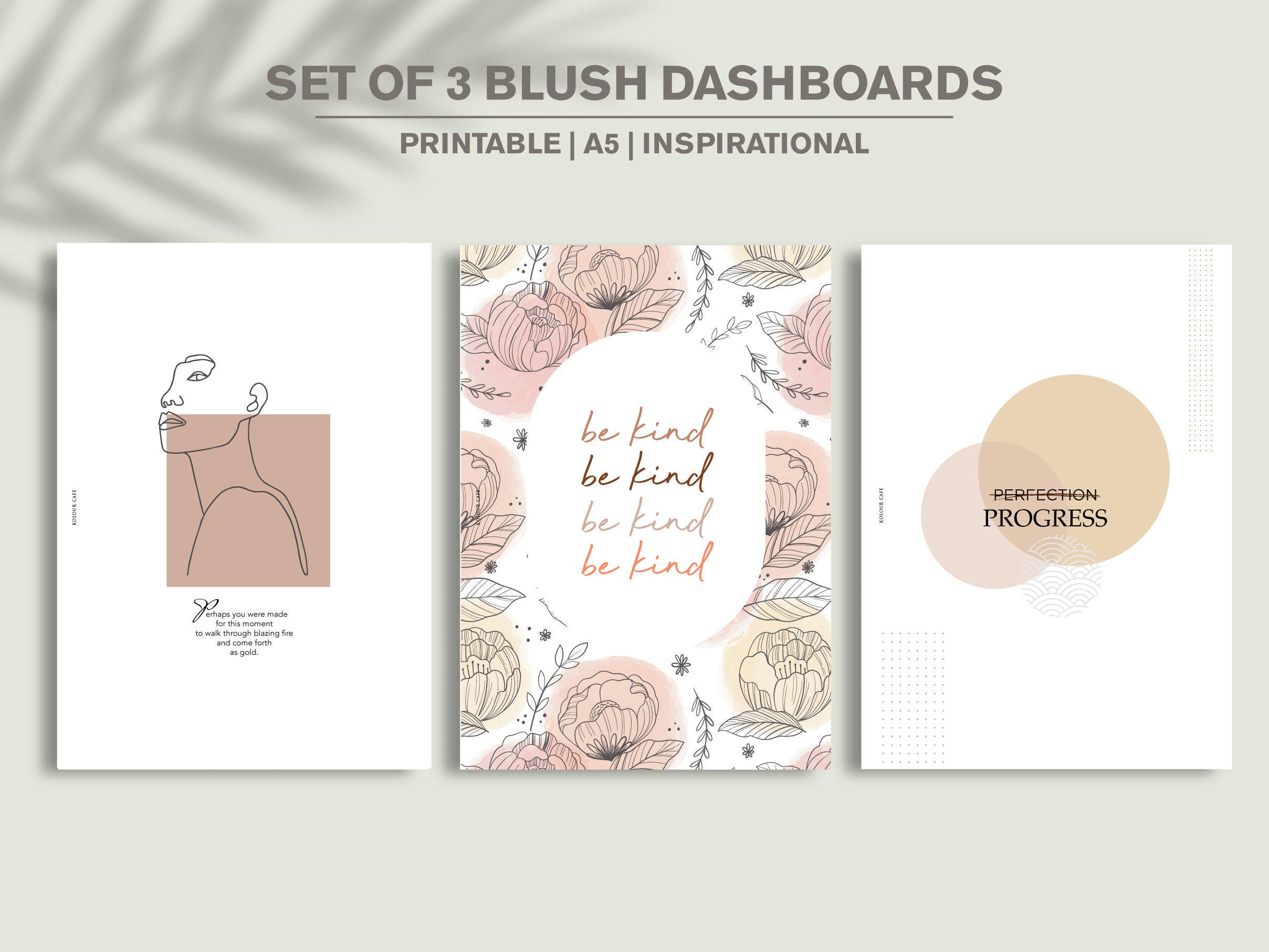 PRINTABLE Planner Dashboard Set for A5, GM or Large Size ...