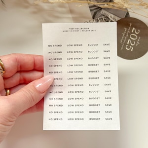 Functional Planner Stickers | Transparent | Money | Clear Stickers | Simple Minimalist Stickers for Planners | UK Seller