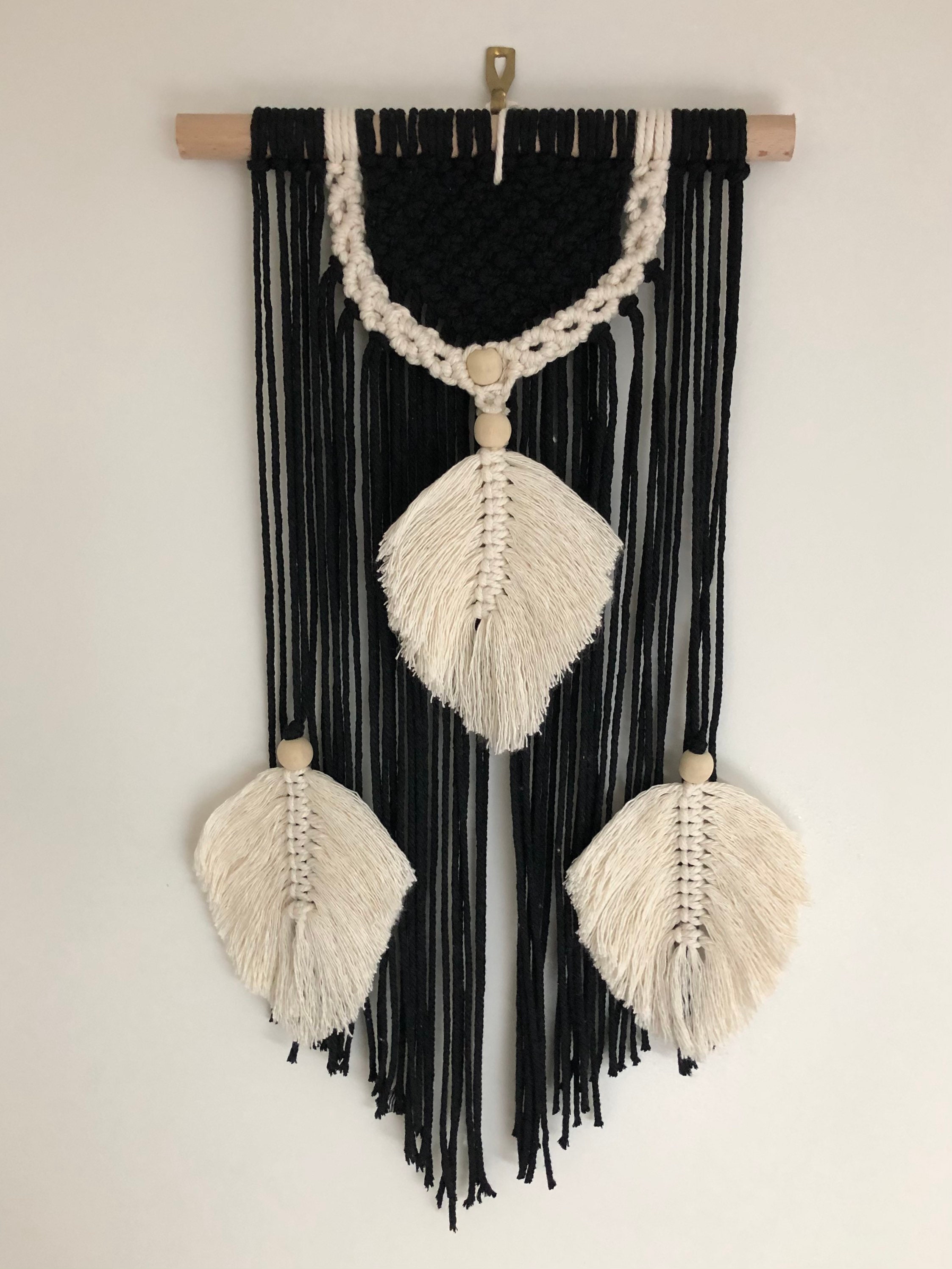 Macramé Noir et Blanc