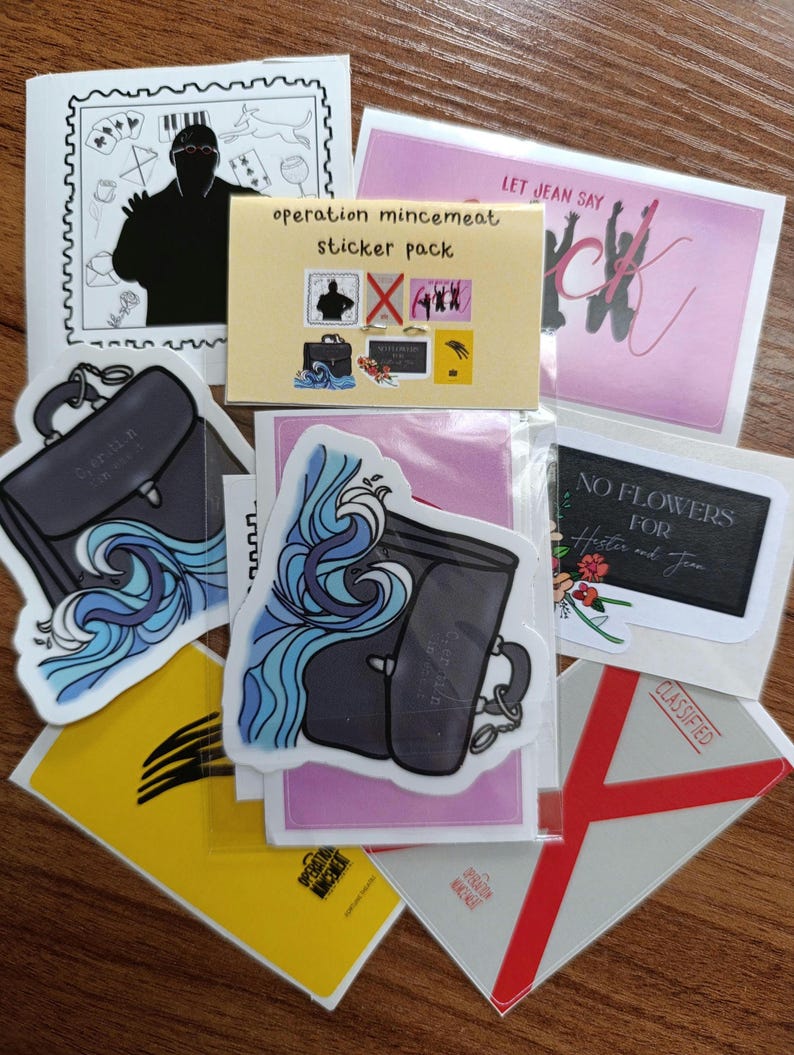 operation mincemeat musical inspired sticker pack (6 stickers) image 1