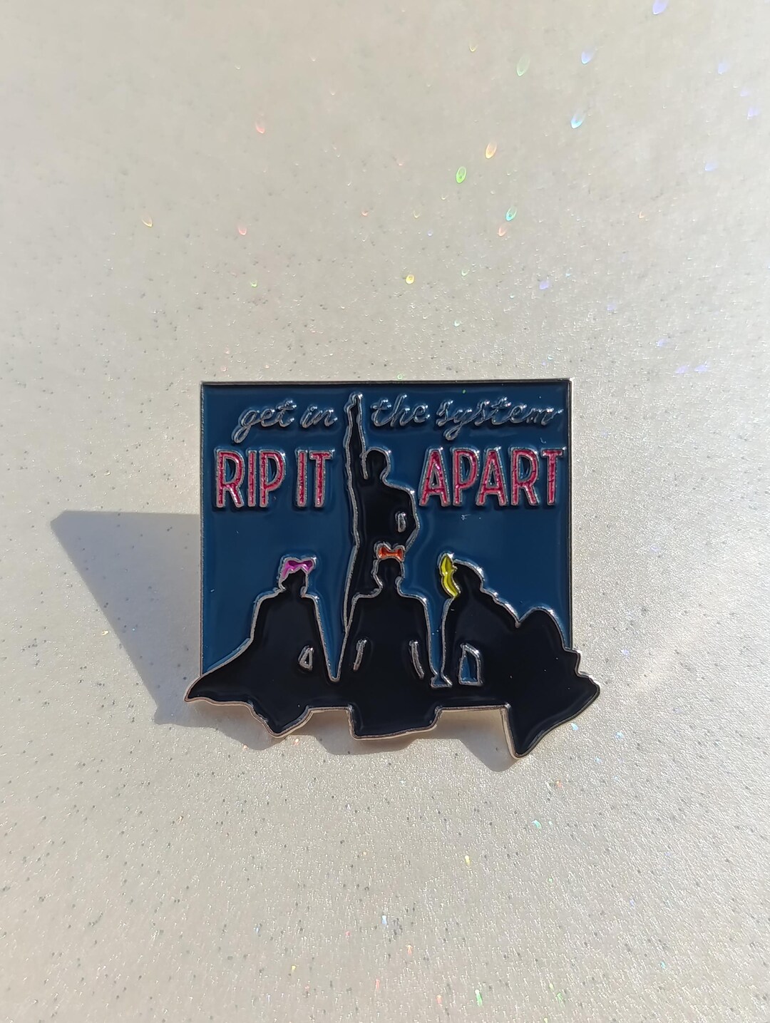 Musical Rip Sign Rip It Apart Operation Mincemeat Musical Enamel Pin Badge - Etsy
