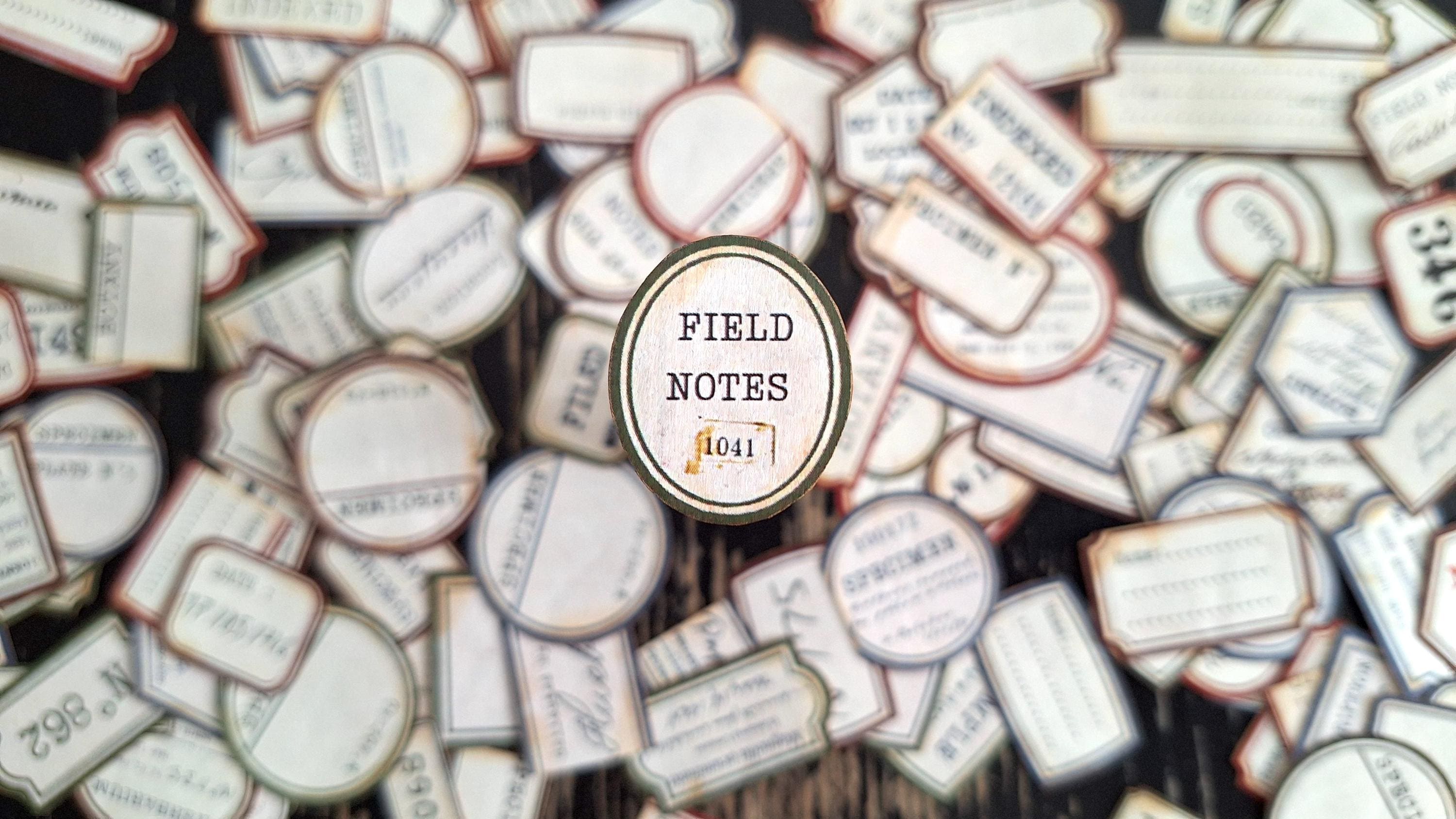 Vintage Field Notes Labels, Botany Apothecary Ephemera (digital ...