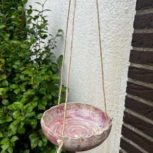 Ceramic Bird Bath / Bird Bath / Hanging Bird Bath / Handmade Ceramics | ArtistPauline