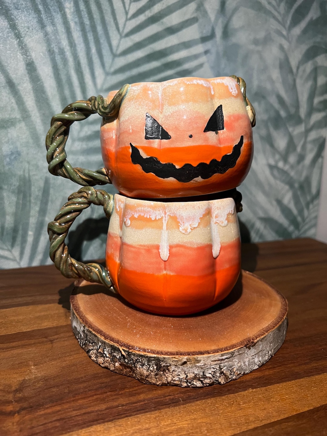 YARNOW Halloween-Kürbis-Tasse – Keramik-Becher In Kürbisform, Orange, Für Kaffee, Tee Oder Deko