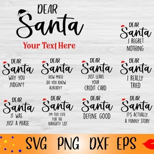 Cara famiglia di Babbo Natale SVG-FUNNY camicia della famiglia di Natale SVG-Caro Babbo Natale Bundle camicie file png-Famiglia Sublimazione Natale file-dxf