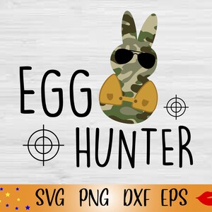 PEEPS Ei Jäger svg-Camouflage Osterhase PNG Dateien-Junge Ostern shirt svg-Sublimation Osterhase-Kleinkind Junge-Silhouette Cameo
