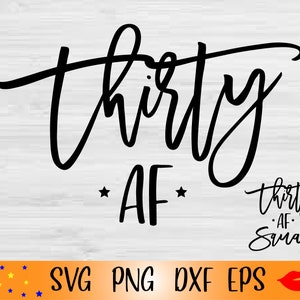 30. Geburtstag SVG-30. Geburtstag PNG-30. Geburtstag Party Shirt SVG-Dateien-Digitale Dateien-Dateien für Silhouette Cameo