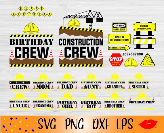 Grandma Birthday Crew T-Shirt Construction Theme Bday Grandma Birthday Crew T-Shirt Construction Theme Bday