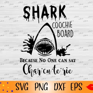 Shark coochie board SVG-Engraved Cutting Board svg cut file-Shark board PNG-Housewarming gift idea svg-dxf-eps-for Cricut-Silhouette Cameo