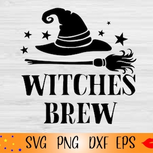 Witches brew Svg-Witches brew for tumblel labels PNG-Halloween Label DIY Svg-Digital download-Cricut-Files for Silhouette Cameo
