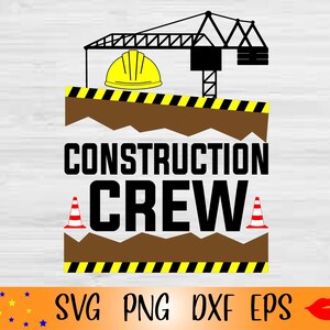 Équipe de construction grue SVG-anniversaire d'équipage chemise garçon PNG-2e anniversaire svg-bilding personnaliser svg coupe fichier-fichier Cricut-pour Silhouette Cameo