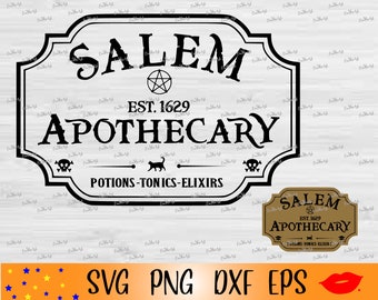 Salem apothecary labels Svg-Halloween Bottle Label PNG-Witch's potion-witch svg-waterslides sublimation-tumblers labels-digital design