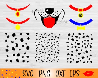 Dalmatian Spot Pattern (svg, png, dxf, eps) Digital Download
