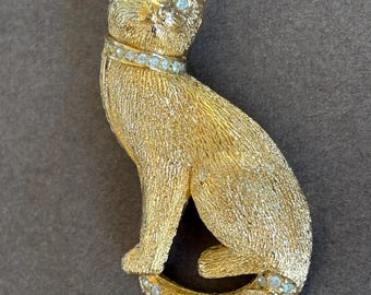 RARE Vtg 1966 Signed CHRISTIAN DIOR Germany Gold Flower