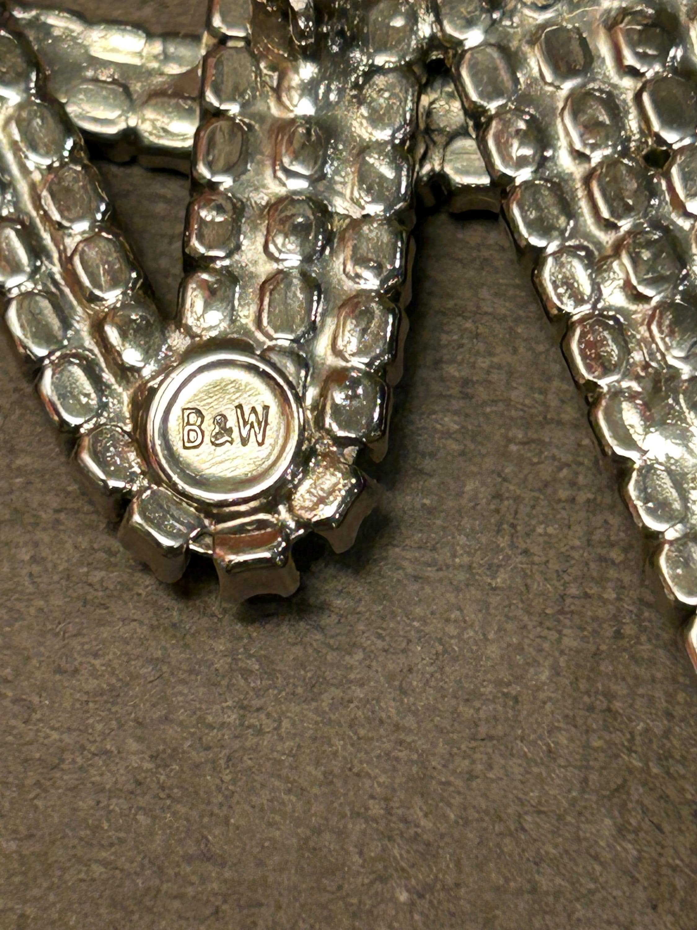 Butler & Wilson Vintage Dancing Couple Brooch – Crystal Rhinestone