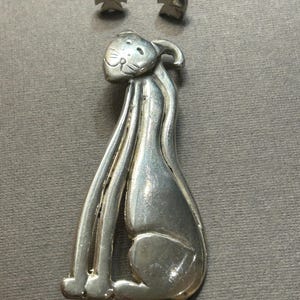 Broche Signée Ferraggioli En étain Doré - Bijou Vintage - Occasion