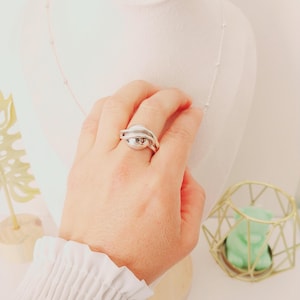 Sterling Silver Ball Ring, Sphere Ring, Globe Ring, Bubble Ring Silver, Irregular Silver Ring, Round Ball Ring Silver, Statement Ring, Gift