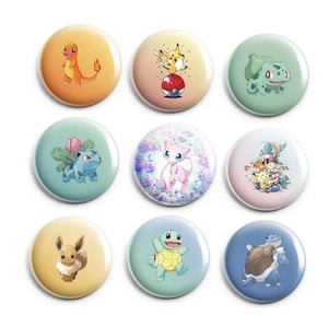 Cartoon Love 1&quot; Button OR Magnet