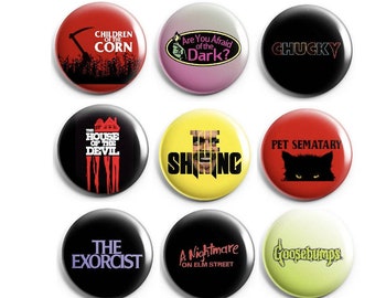 Horror 1&quot; Buttons OR Magnet