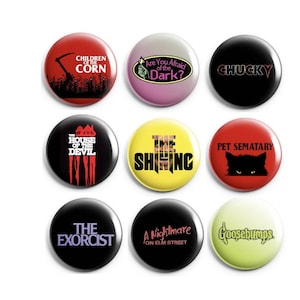 Horror 1&quot; Buttons OR Magnet
