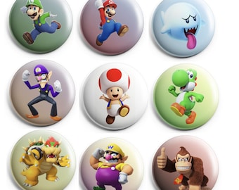 Personaggi dei videogiochi 1" Bottone O Magnete