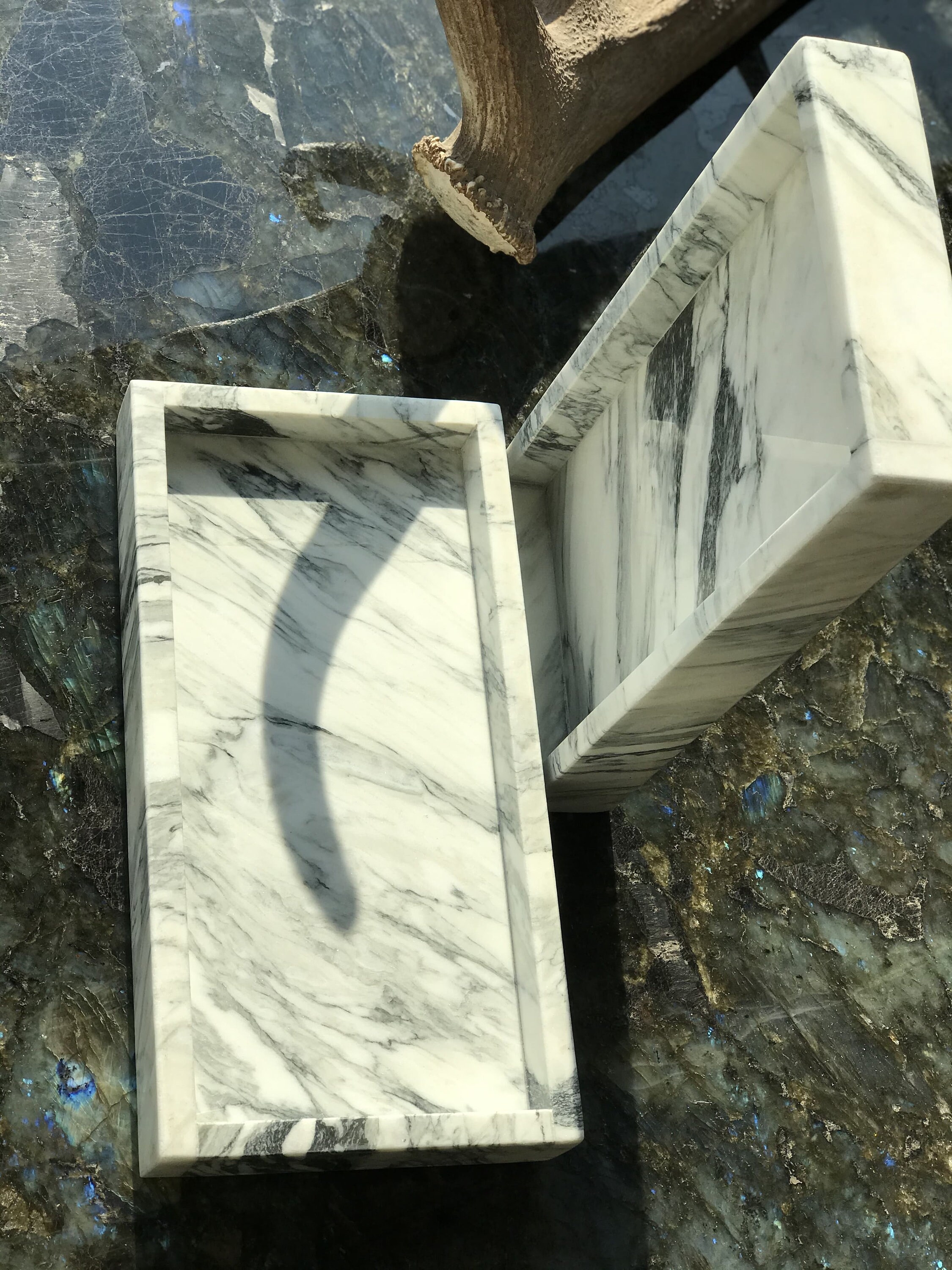 White Marble Tray Etsy