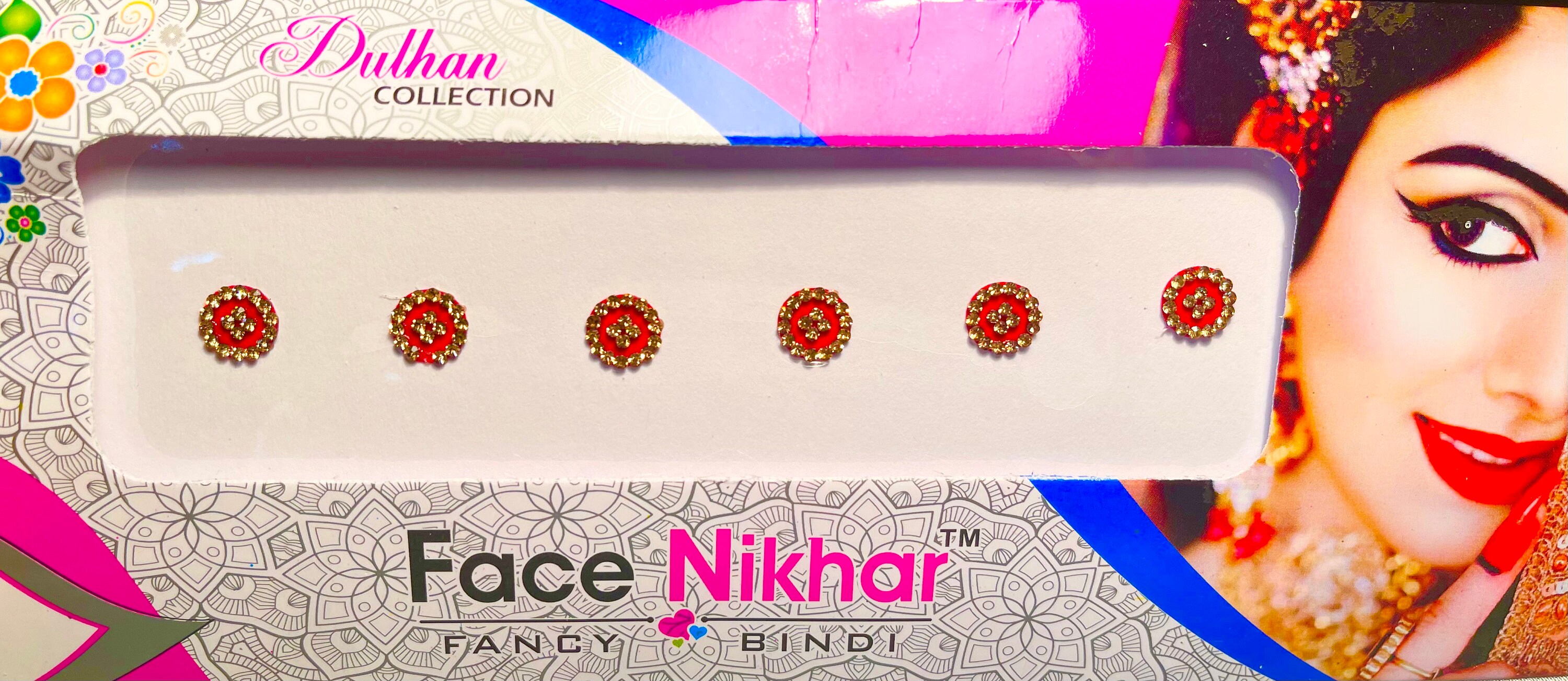 Red Indian Bindi Set Pack of 3 Etsy
