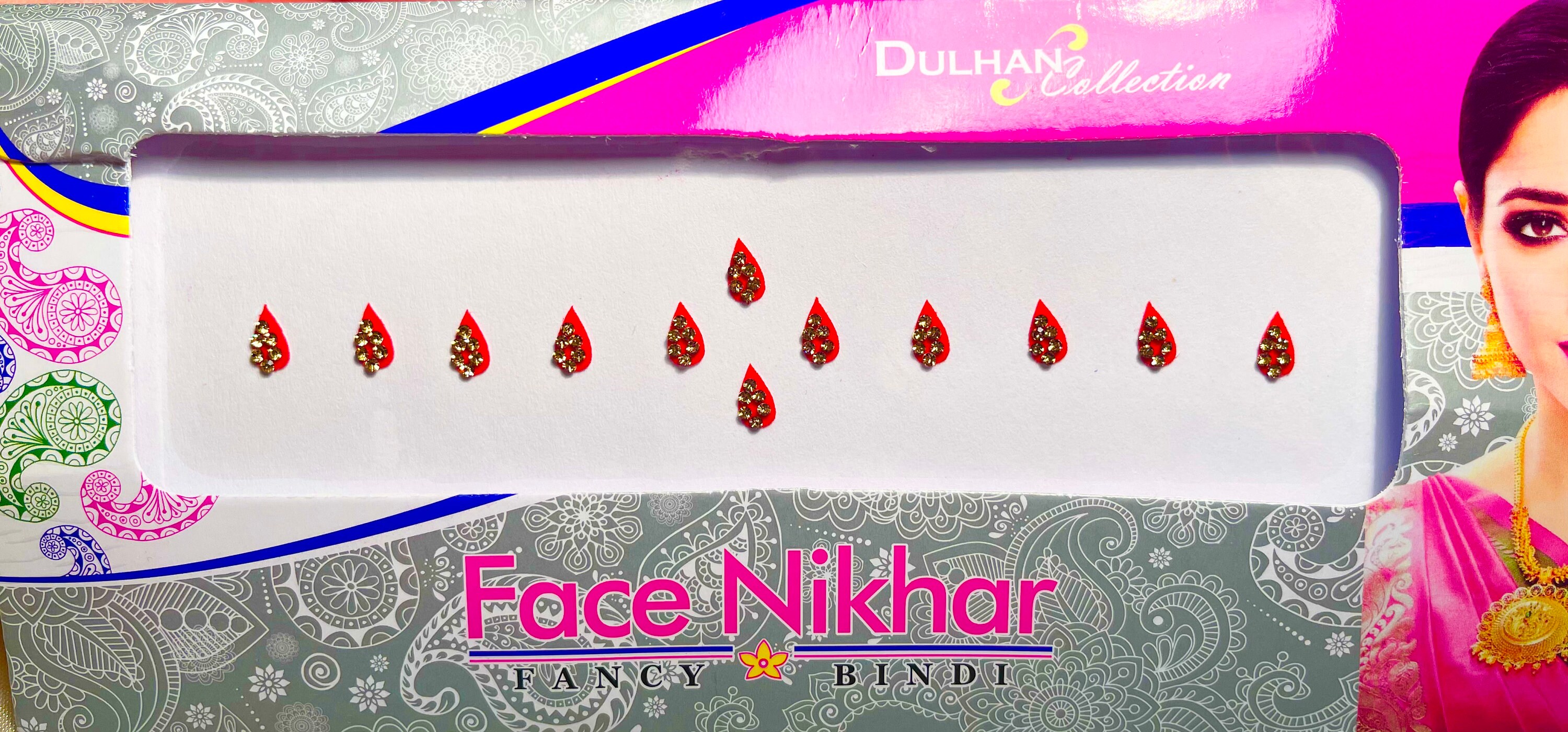 Red Indian Bindi Set Pack of 3 Etsy