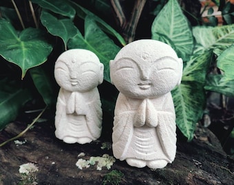 Mini Buddha Jizo, white, Japanese