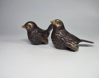 Escultura de Bronce Pareja de Pajarito