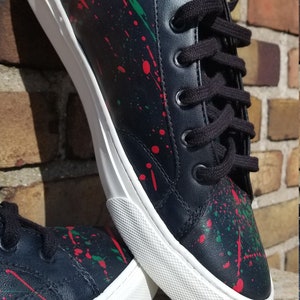 Paint Splatter Custom Sneakers Men&#39;s 11