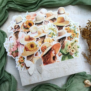 Ragazze di fiori • Ritagli • Bambole di carta • per journaling, scrapbooking, bujo