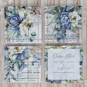 Oceaanblauw • Kunststempels • Dagboek-/plannerstempels