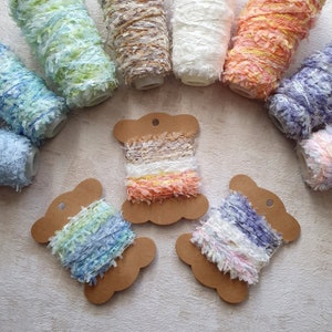 15 m de fil fantaisie • Accessoires de journaling • Fil Washi en 3 couleurs, chacune de 5 m de long • pour l&#39;emballage de cadeaux, le junk journaling et le scrapbooking
