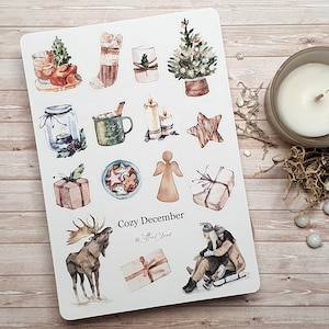 Gezellig december • Dagboekstickervel • Plannerstickers