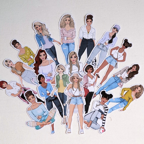 Paper Dolls Penpals Etsy