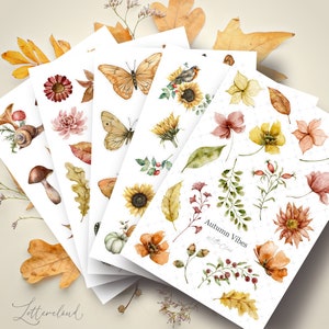 Autumn Vibes • Dagboekstickervel • Plannerstickers