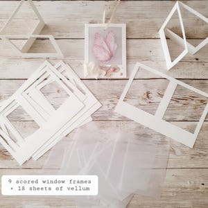 Beispiel eines gebastelten Schmetterlings-Polaroids