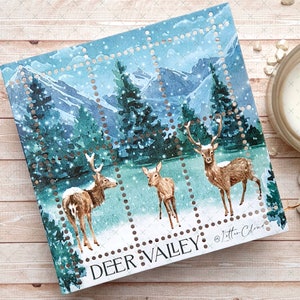 Deer Valley • Nep-stempels • Postzegelvel voor dagboeken/planners