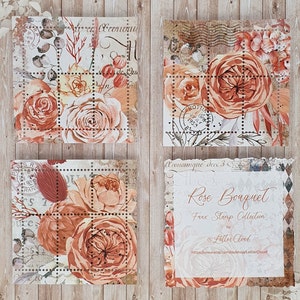 Rozenboeket • Faux stempelset • Dagboek-/plannerstempels