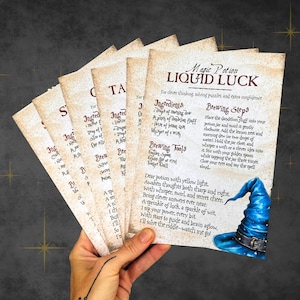 Cartes Magie de Sorcier | Potions de sorcier | Cartes Magie | Recettes de potions | Potions imprimables | Cartes Potion | Livre sur le sorcier | Fête des sorciers