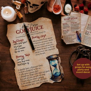 Sorts de magicien | Potions de sorcier | École des sorciers | Fête des sorciers | Grimoire | Cartes Magie | Cartes Potion | Livre sur le sorcier | Fête des sorciers