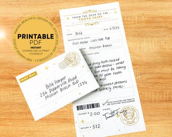 Kit da Fada do Dente | Carta da Fada do Dente
