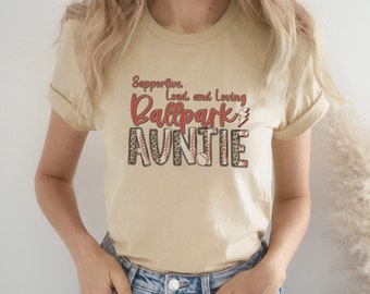 Ballpark Tante Shirt Sport-Shirt Geschenk für Tante - Tante Shirt Beste Sport personalisierte Shirt Beste Geschenk für Tante sportlich - Tante Shirt