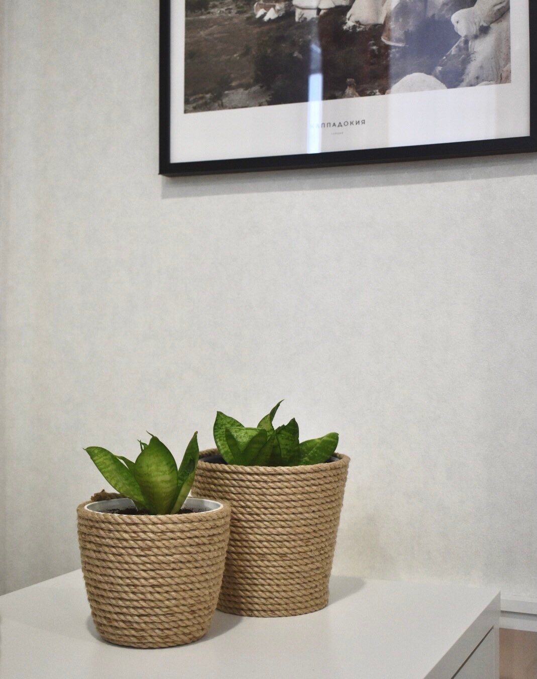 Planter wrapped with jute rope | Etsy